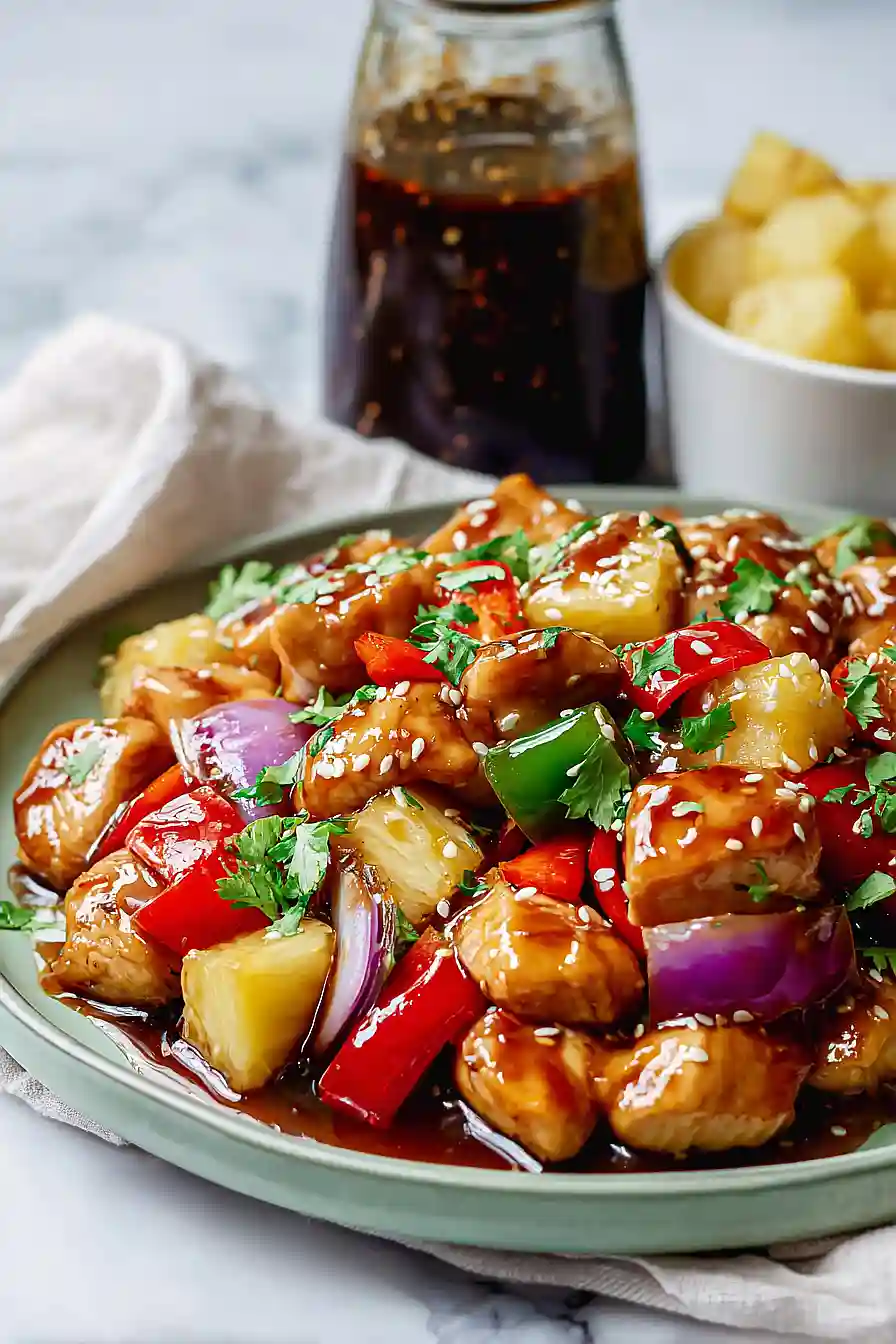 grilled pineapple chicken foil packets