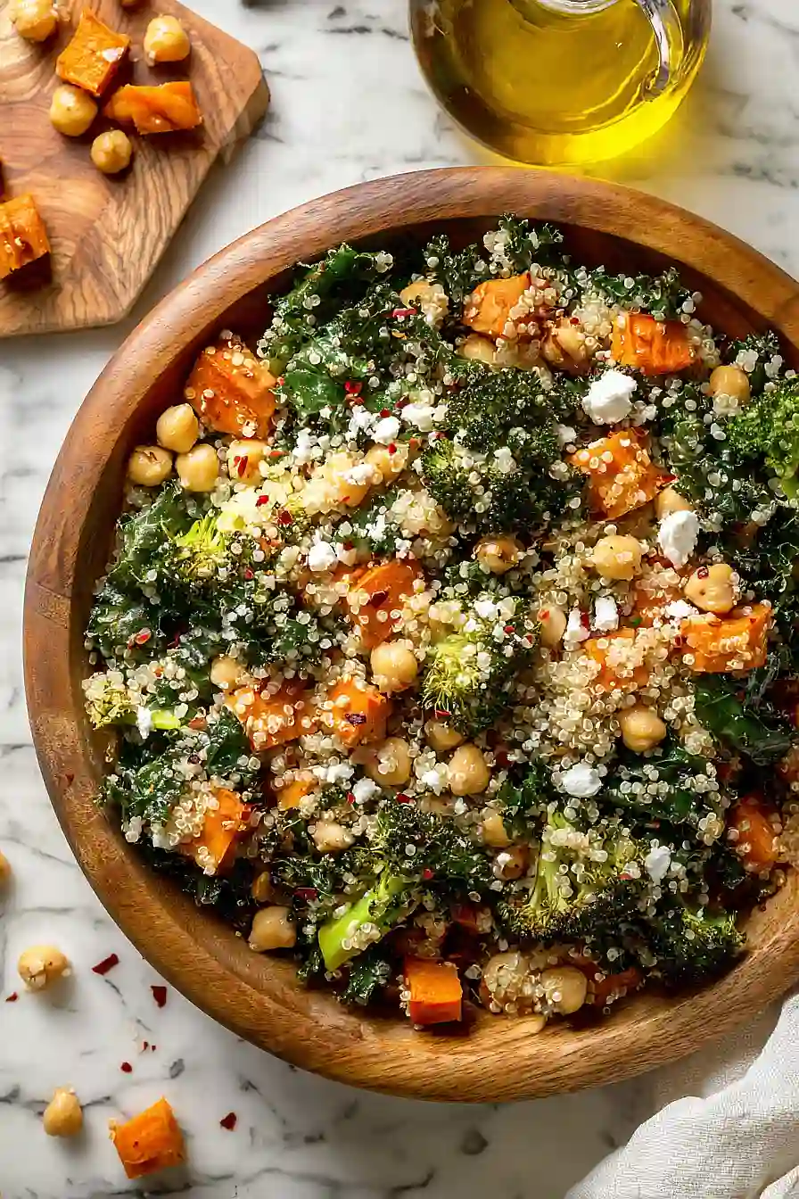 sweet potato broccoli quinoa salad