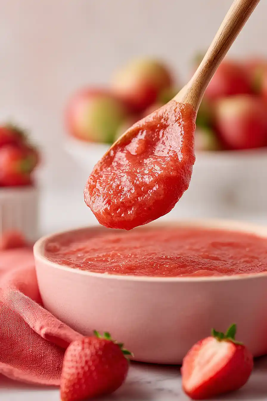 strawberry rhubarb applesauce