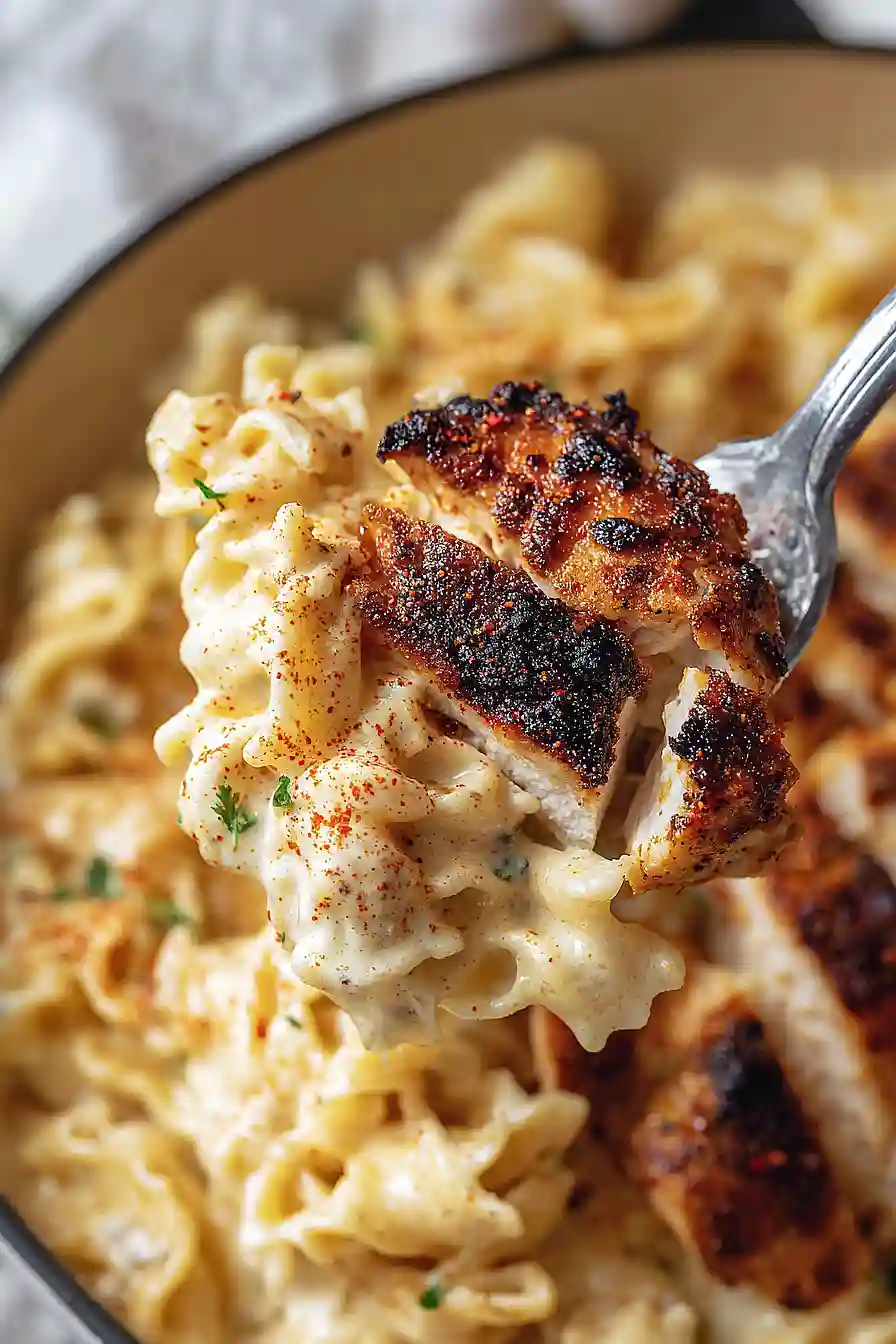blackened chicken cajun alfredo
