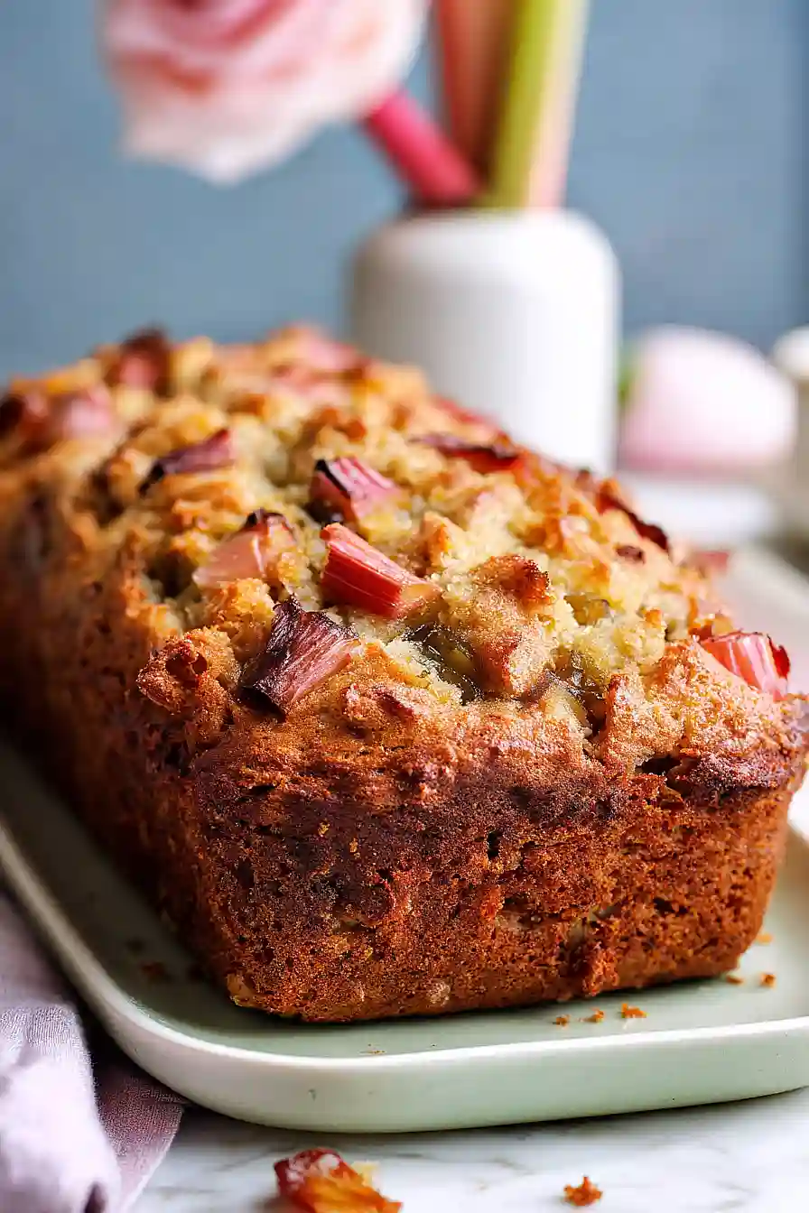 rhubarb loaf cake