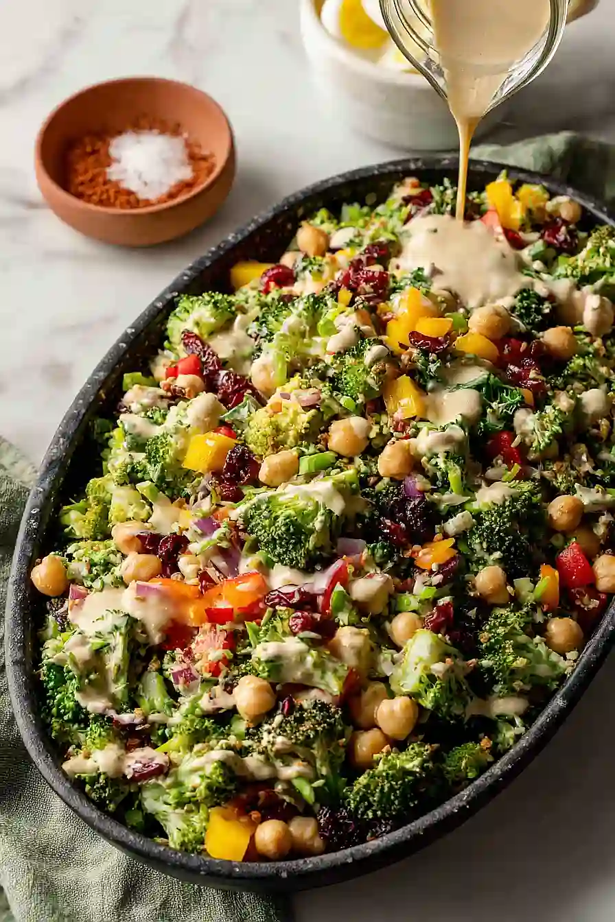 broccoli salad with tahini dressing