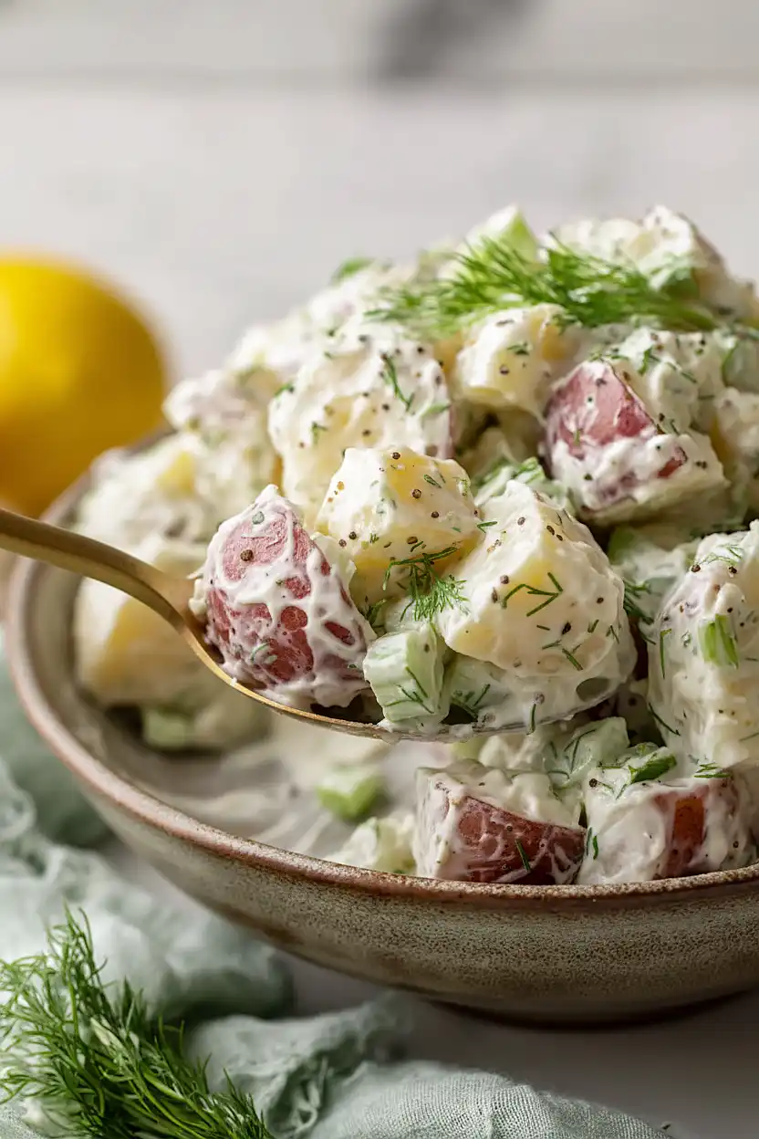 sour cream and dill potato salad