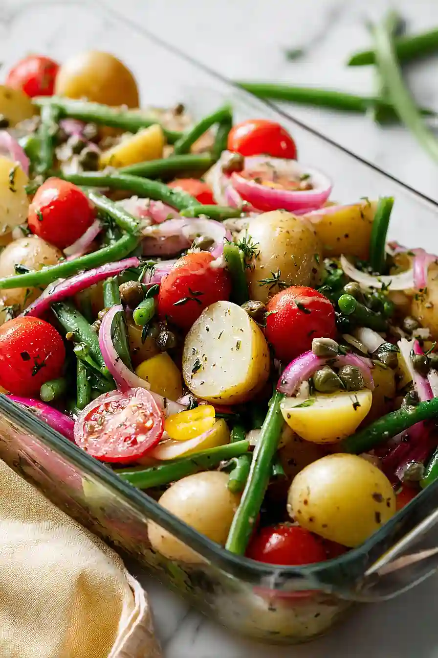 potato and green bean salad with capers