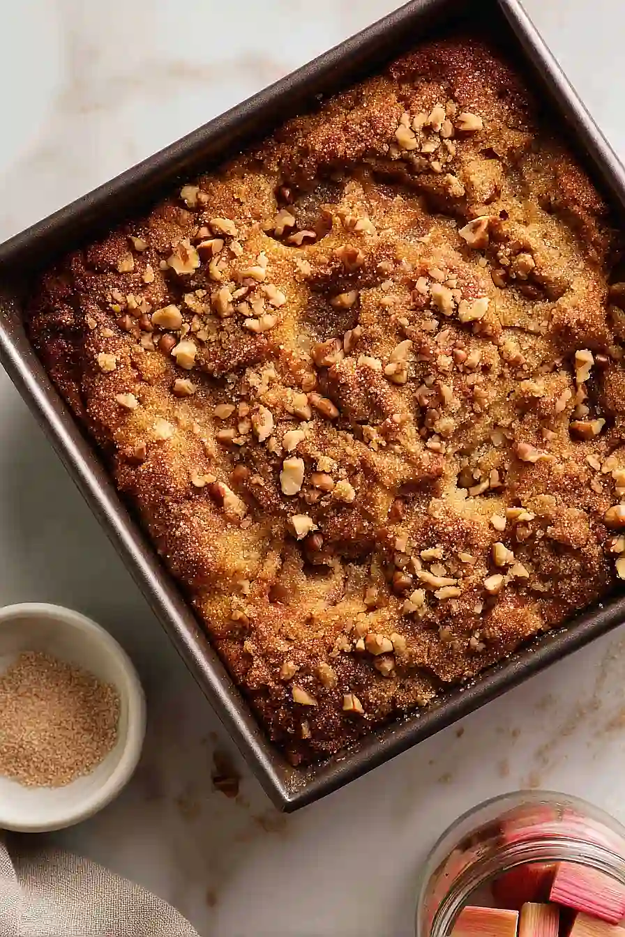 rhubarb lunar cake
