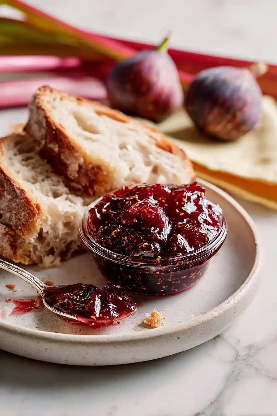 rhubarb and fig jam