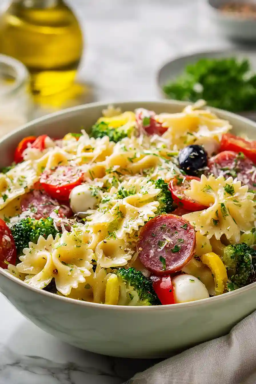 bowtie pasta salad with italian dressing