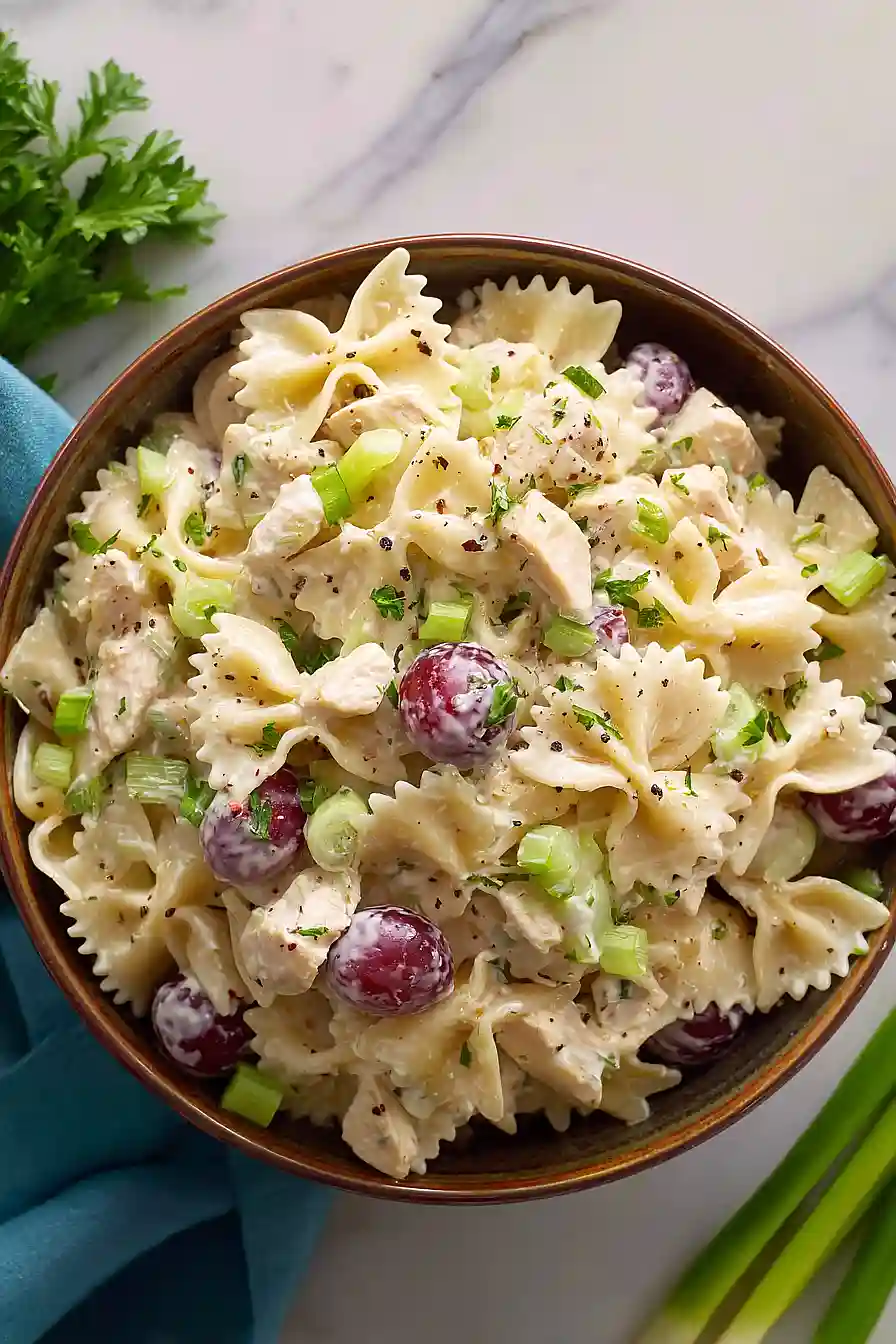 chicken bowtie pasta salad