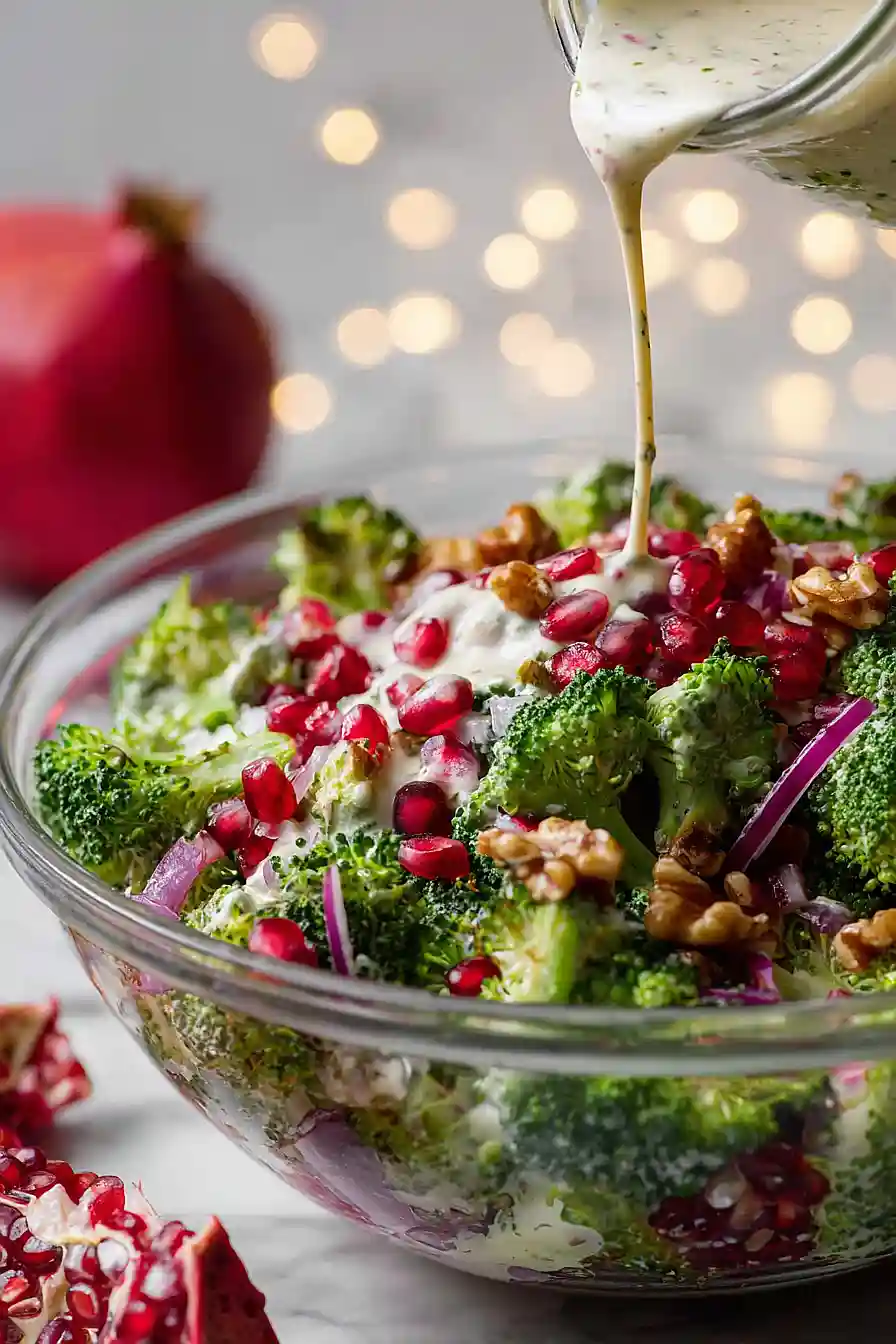 pomegranate broccoli salad