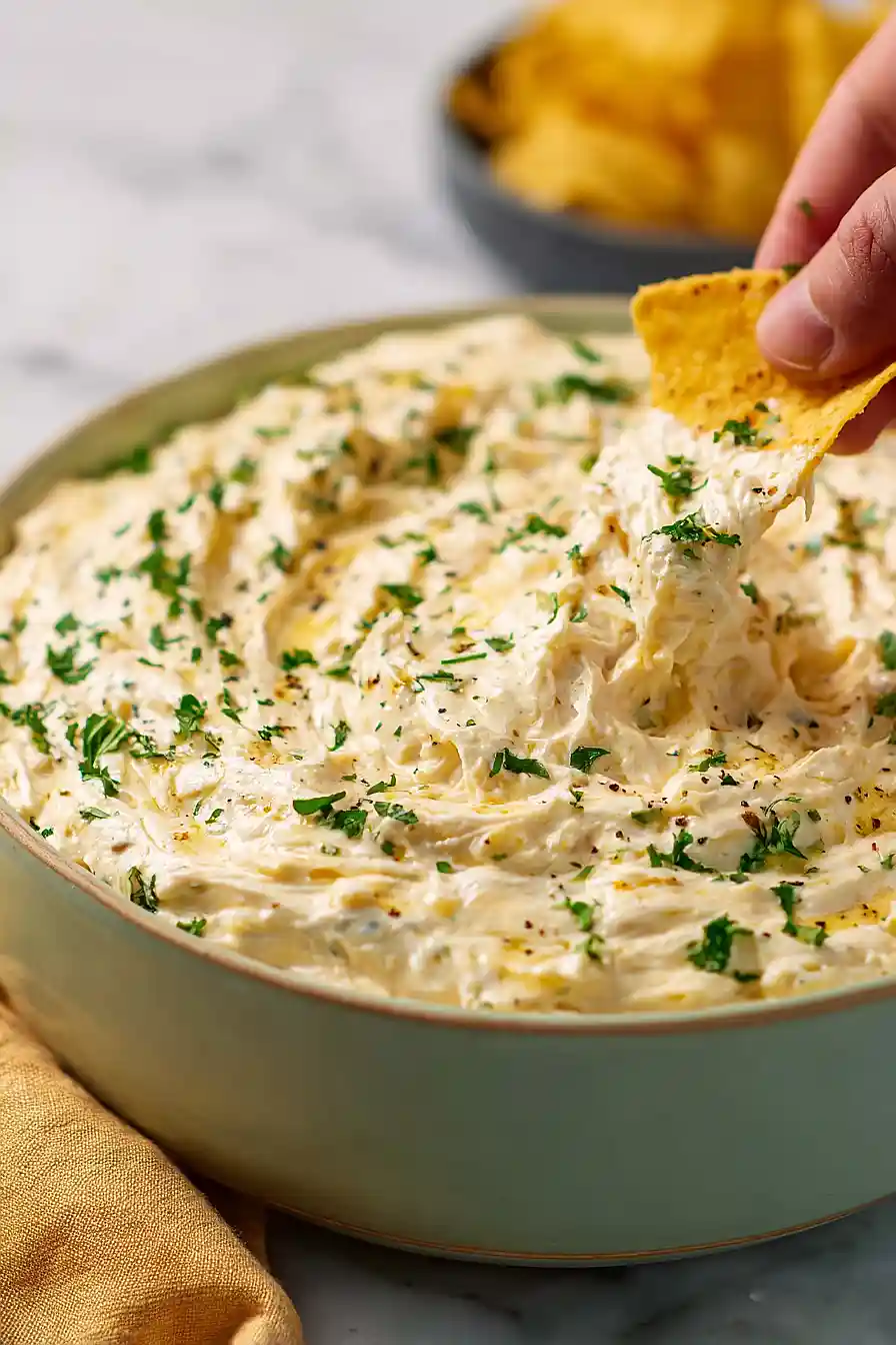 garlic parmesan chicken wing dip