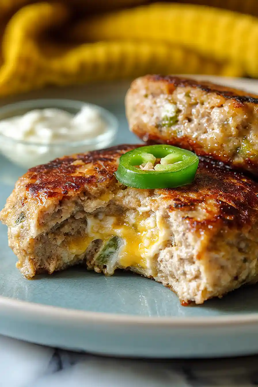 jalapeño popper turkey burgers