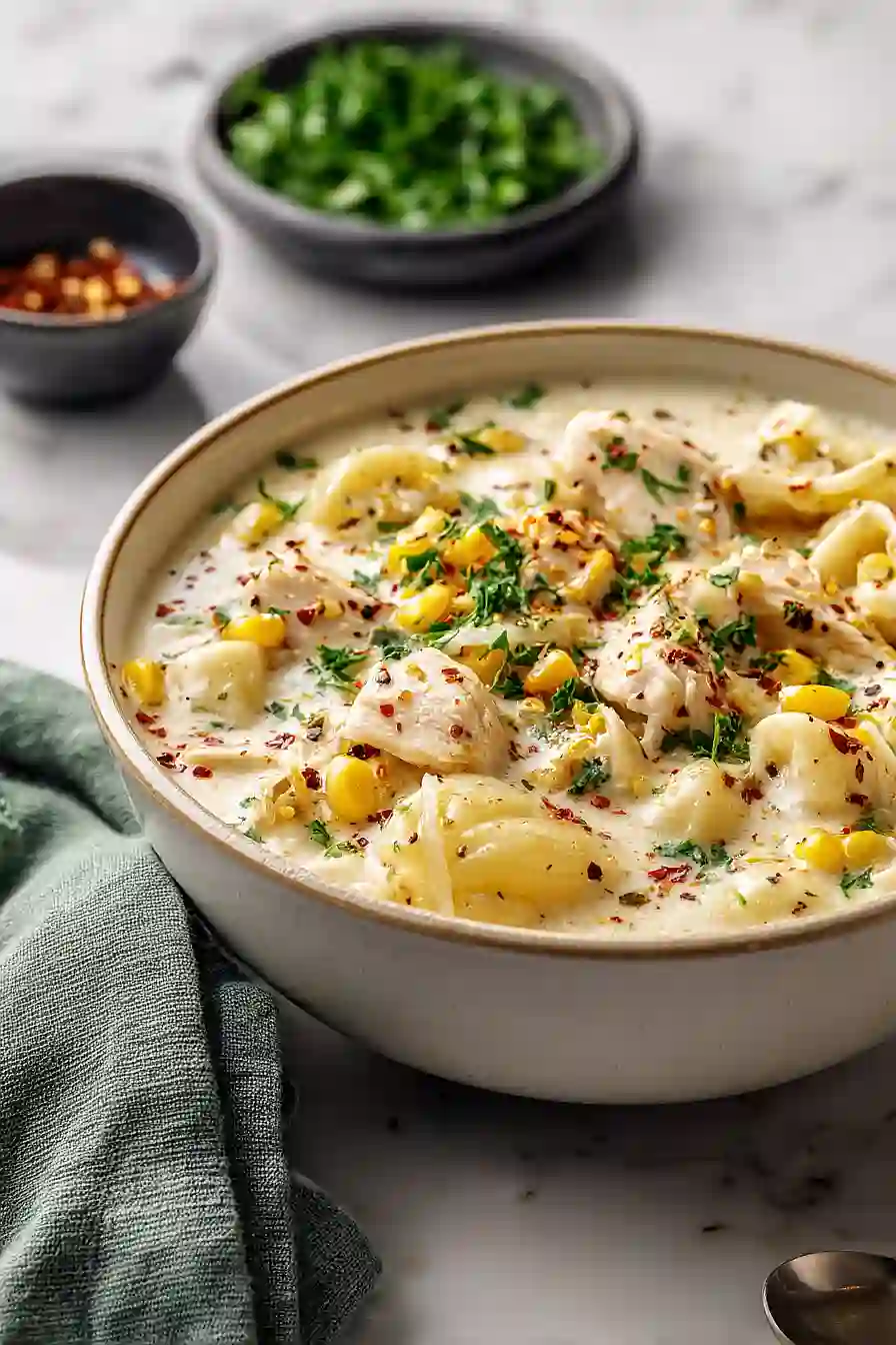 garlic parmesan chicken chowder