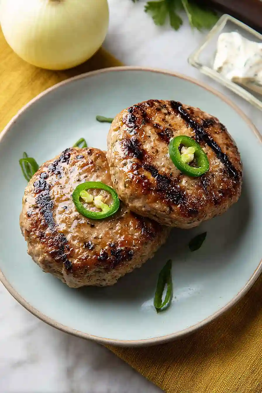 jalapeño popper turkey burgers