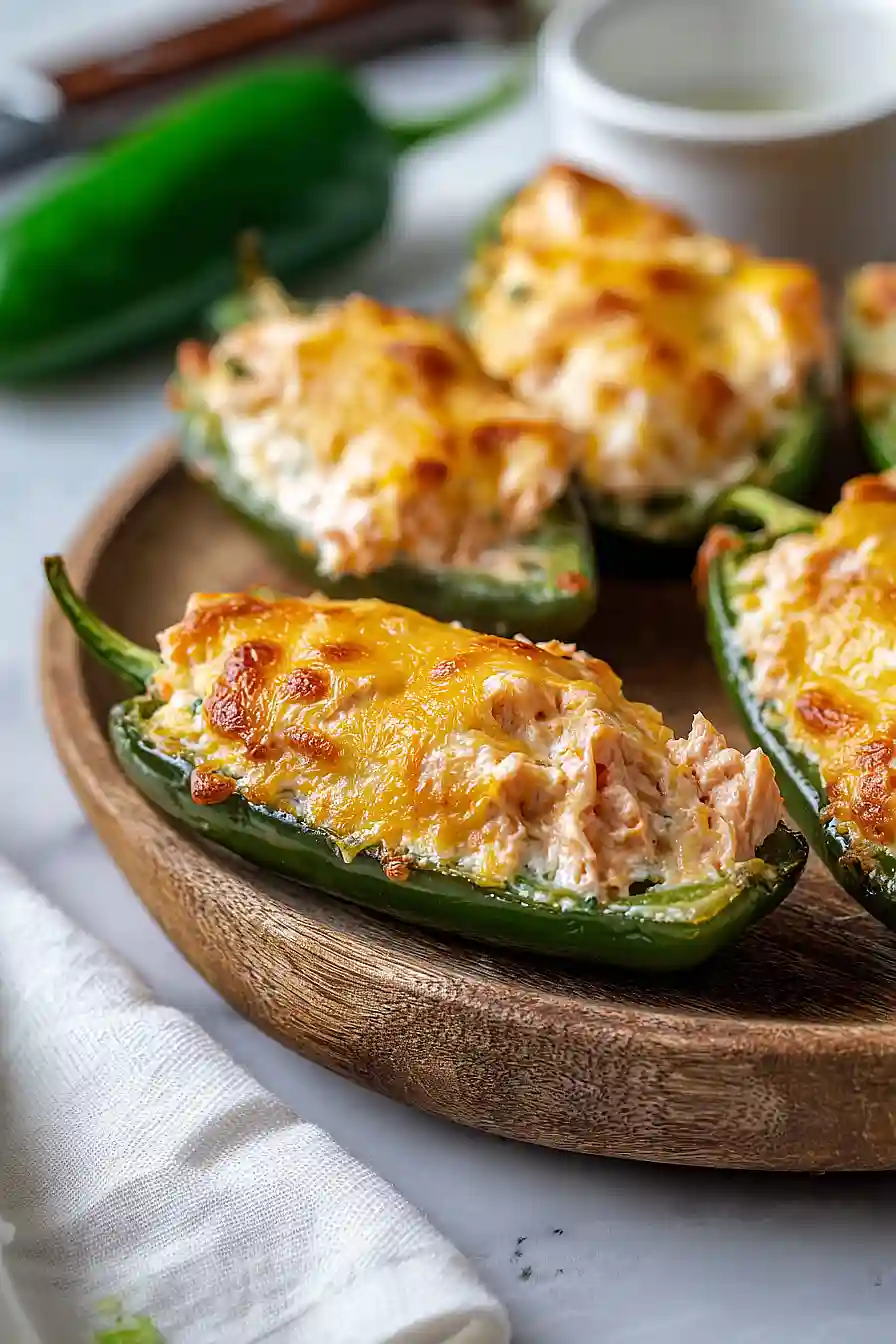 salmon stuffed jalapeño poppers