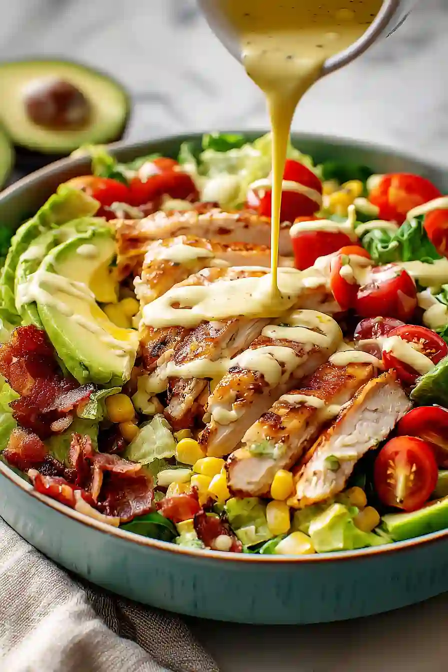honey mustard chicken avocado salad