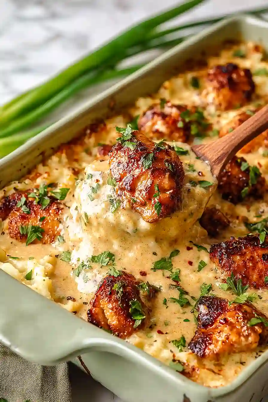 garlic parmesan chicken and gravy