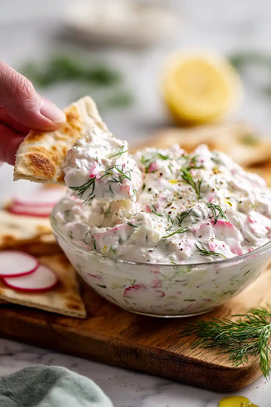 radish tzatziki