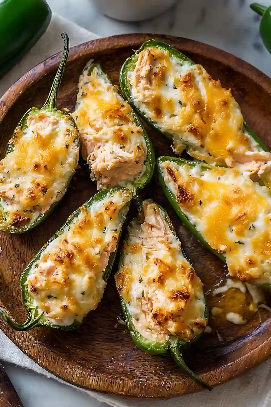 salmon stuffed jalapeño poppers