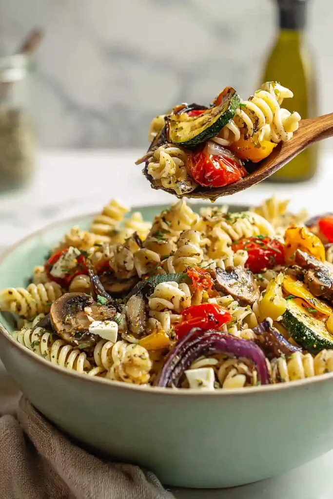 roasted veggie pasta salad