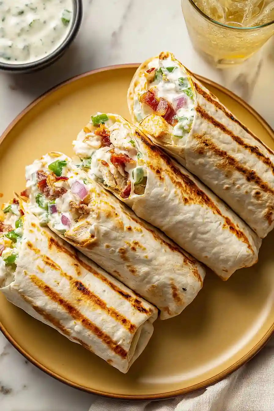jalapeño popper chicken wraps