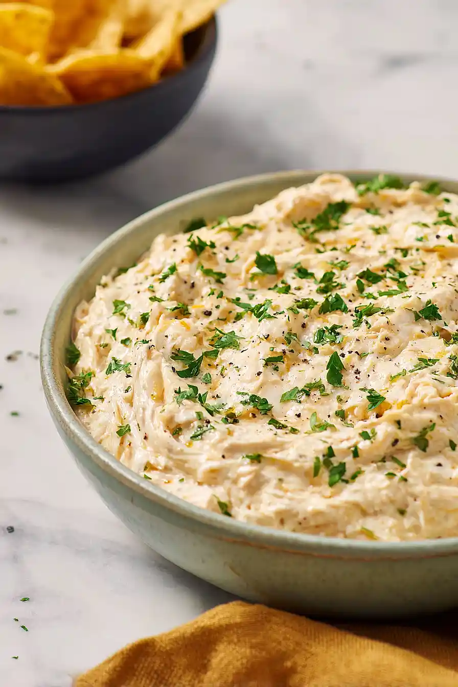 garlic parmesan chicken wing dip