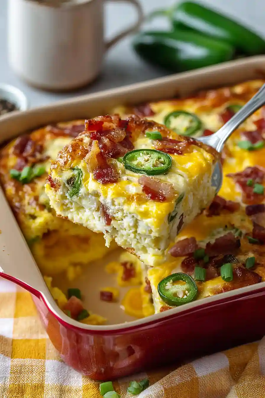 jalapeño popper breakfast casserole