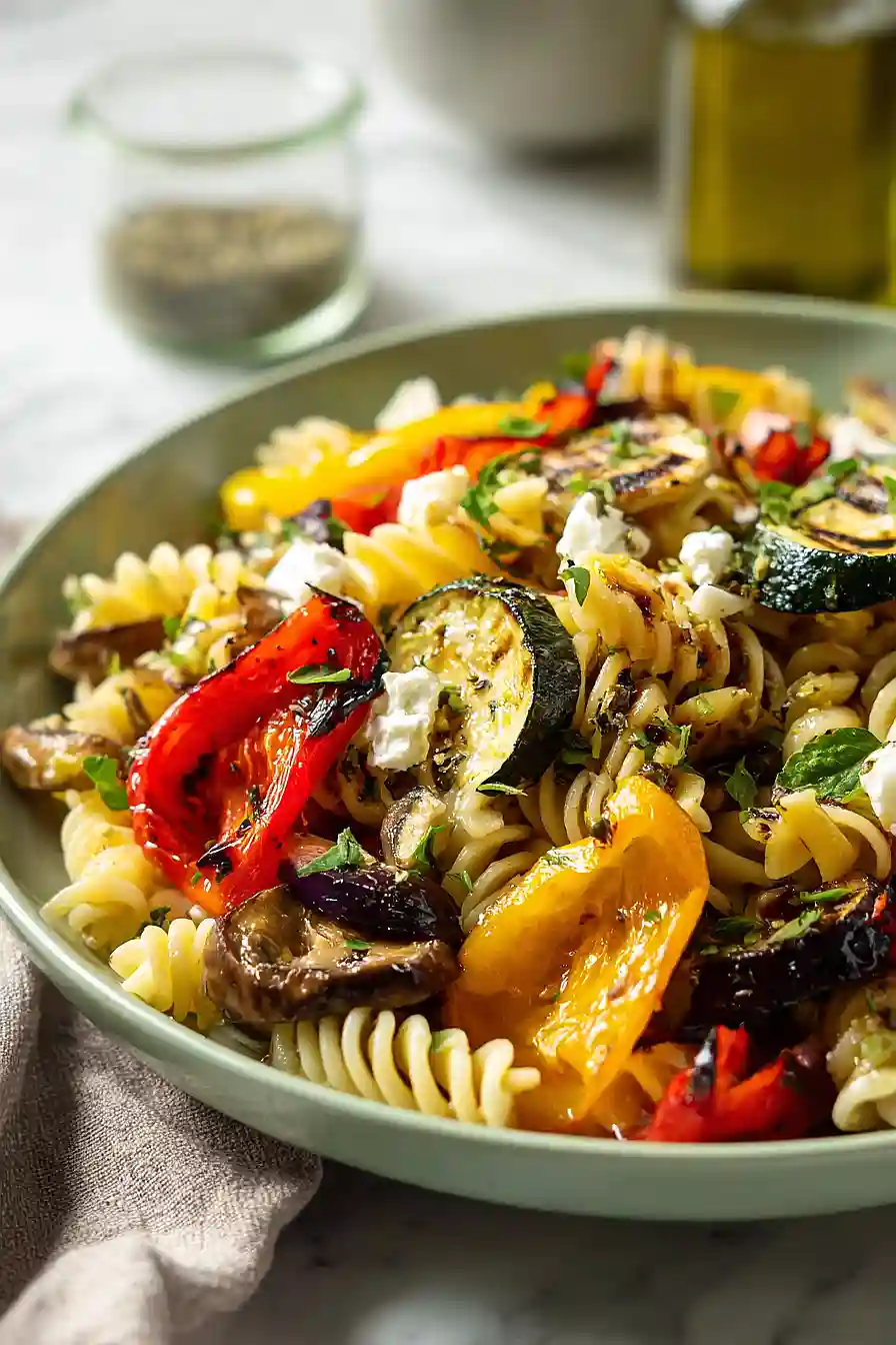 roasted veggie pasta salad
