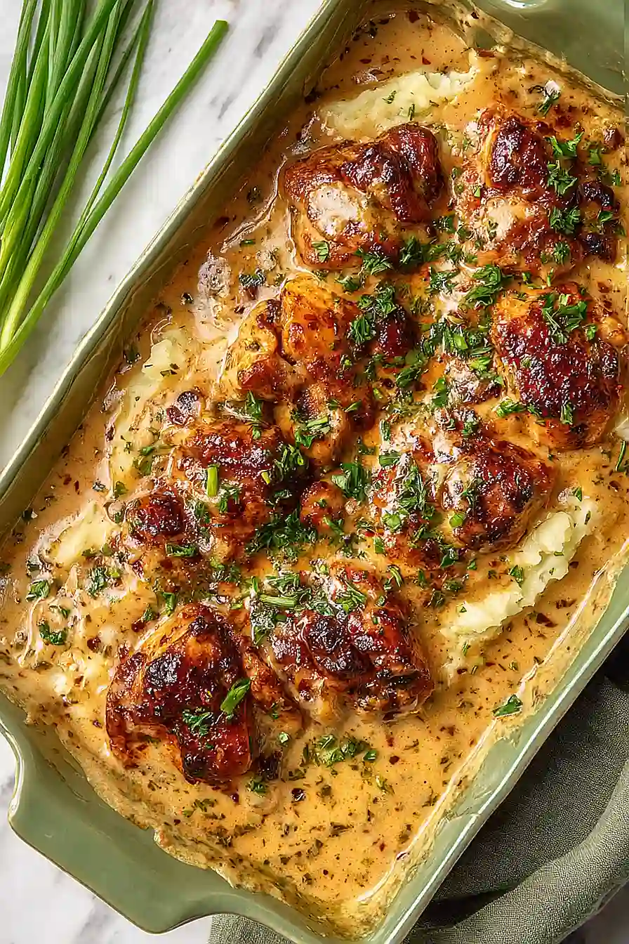 garlic parmesan chicken and gravy