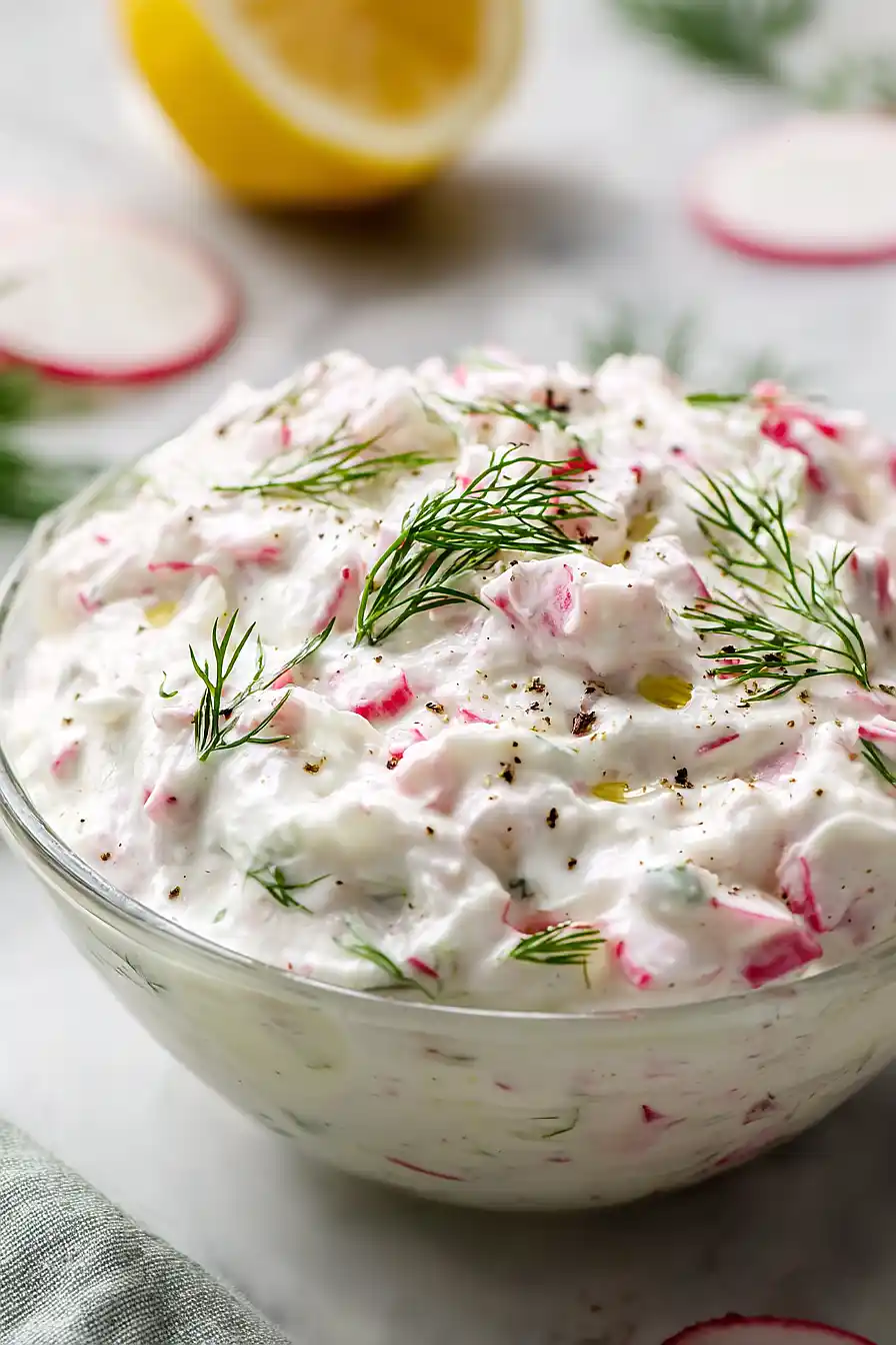 radish tzatziki