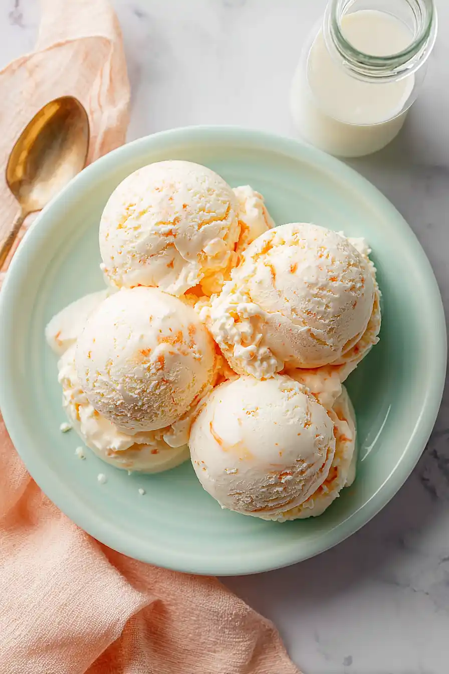 keto peach ice cream