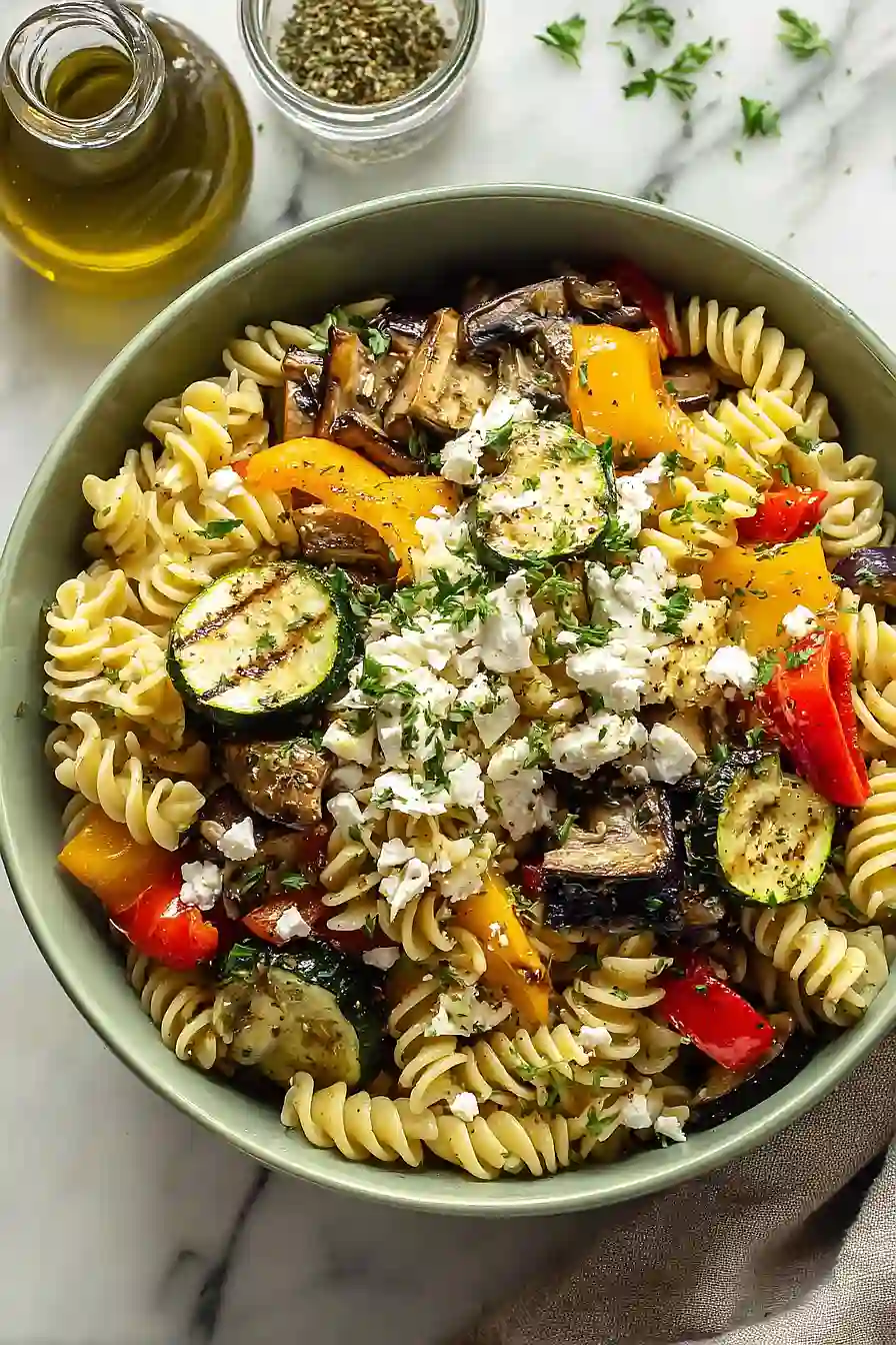 roasted veggie pasta salad