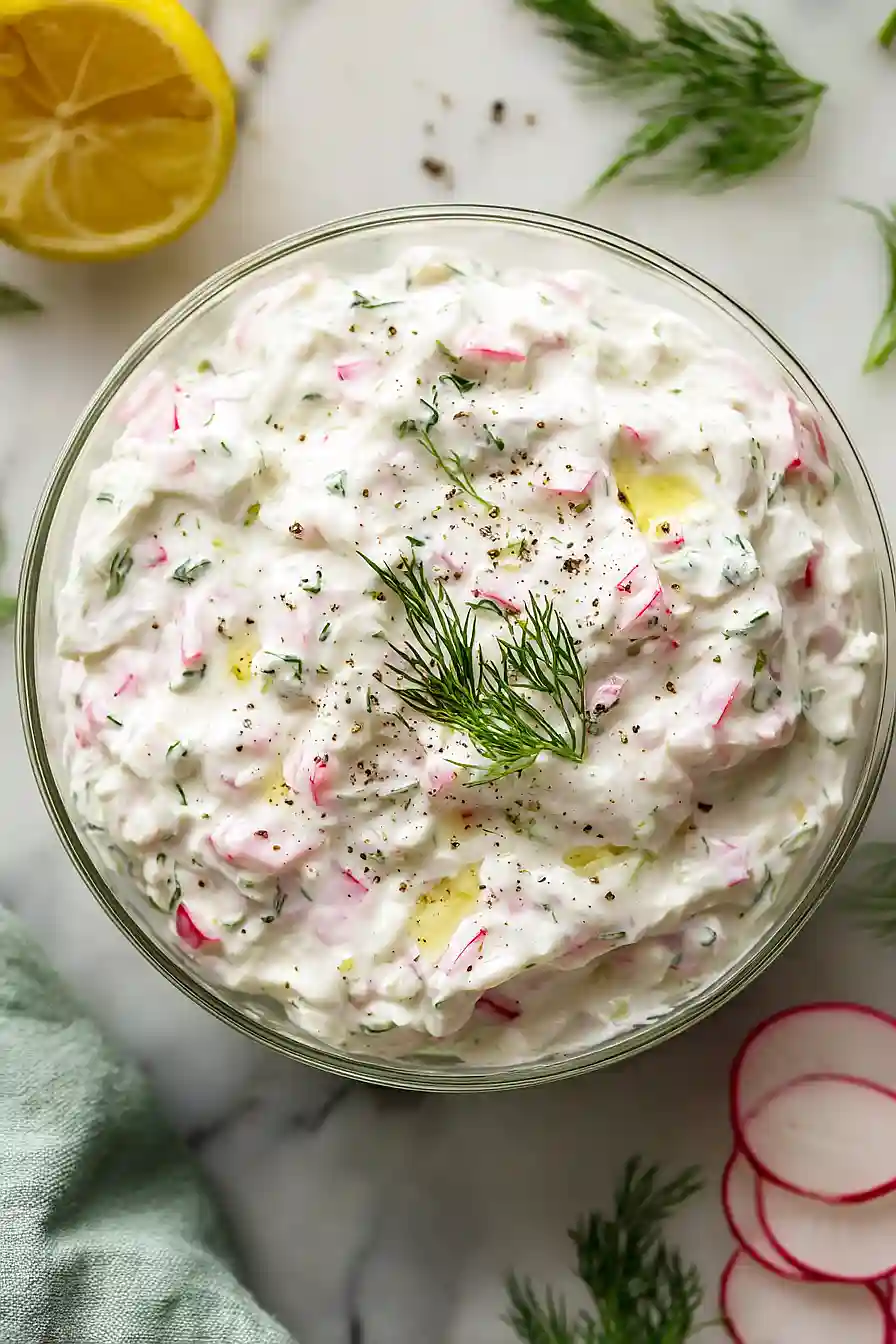 radish tzatziki