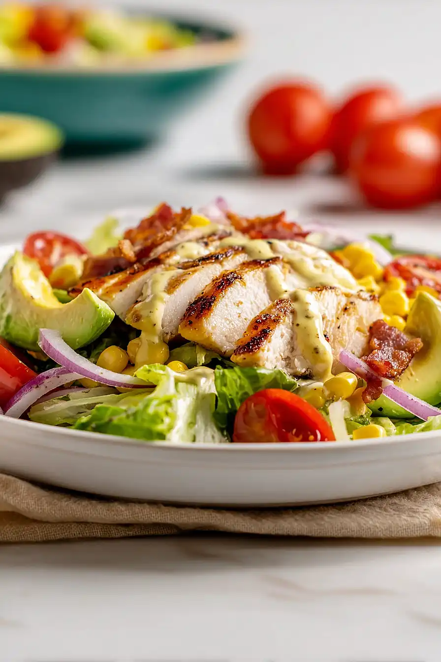 honey mustard chicken avocado salad