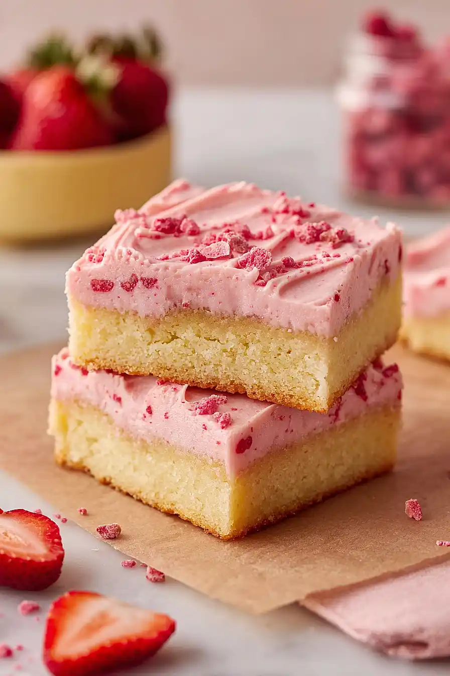 strawberry lemonade bars
