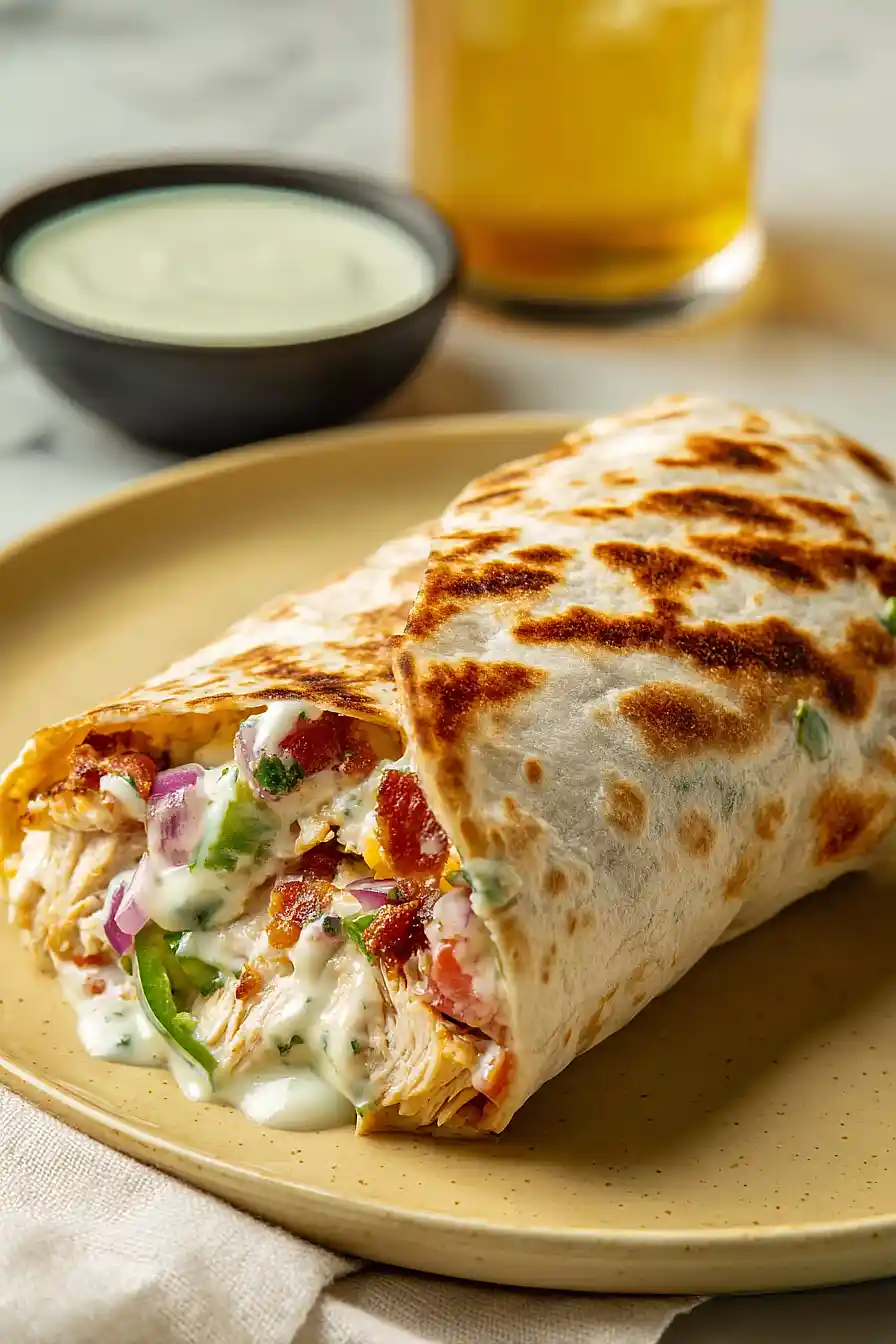 jalapeño popper chicken wraps
