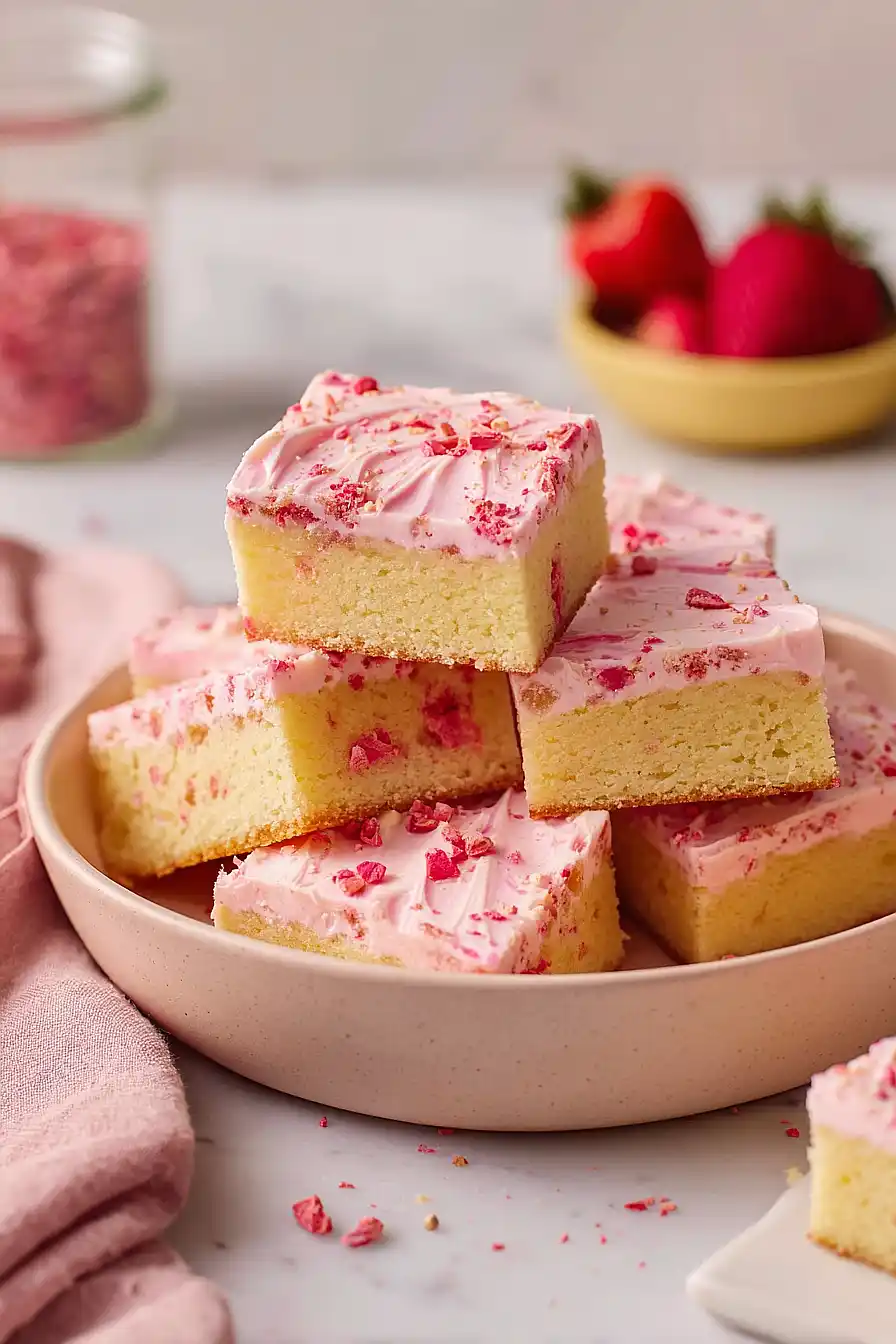 strawberry lemonade bars