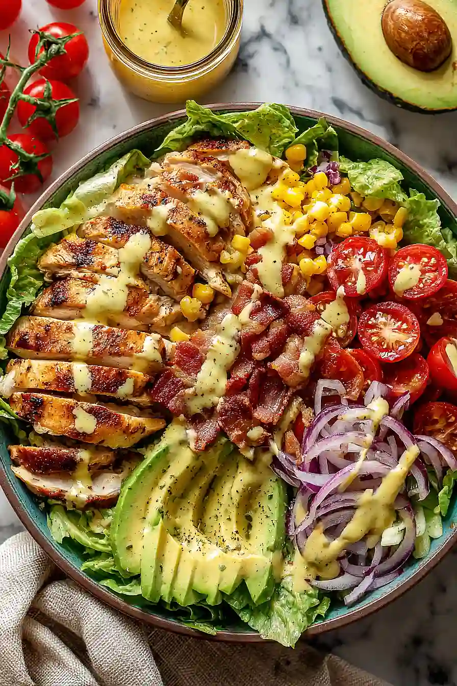 honey mustard chicken avocado salad